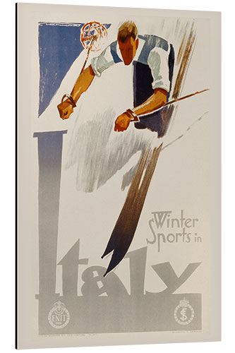 Stampa su alluminio Winter Sports in Italy, 1938