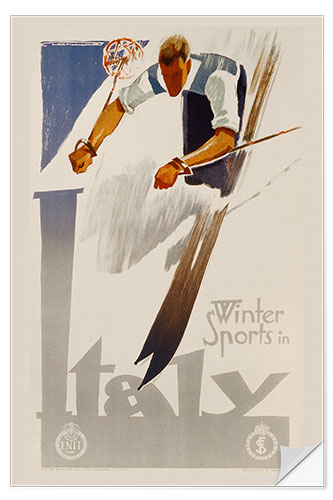 Vinilo para la pared Winter Sports in Italy, 1938