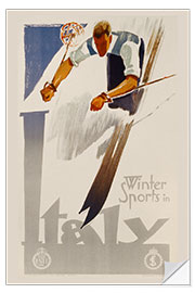Vinilo para la pared Winter Sports in Italy, 1938