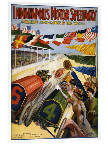 Obraz na szkle akrylowym The Indianapolis Motor Speedway, 1909