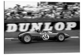 Aluminium print Jim Clark in a Lotus 21, Brands Hatch, England, 1961