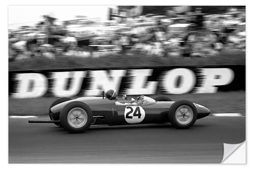 Wall sticker Jim Clark in a Lotus 21, Brands Hatch, England, 1961