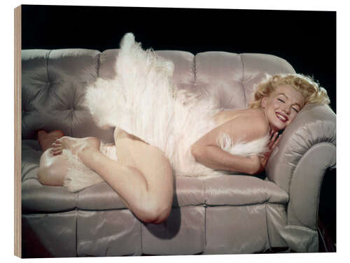 Holzbild Marilyn Monroe in "Der Prinz und die Tänzerin", 1957