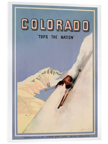 Quadro em acrílico Colorado Tops the Nation, 1941