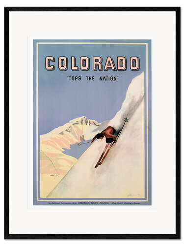Impression artistique encadrée Colorado Tops the Nation, 1941