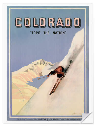 Selvklebende plakat Colorado Tops the Nation, 1941