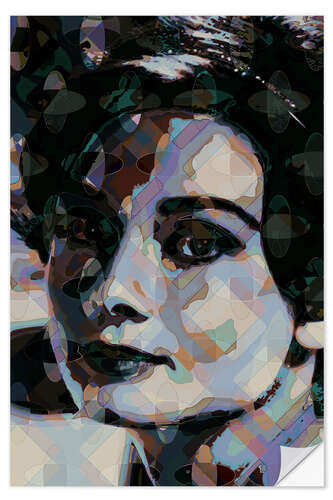 Sticker mural Pop Art Audrey Hepburn