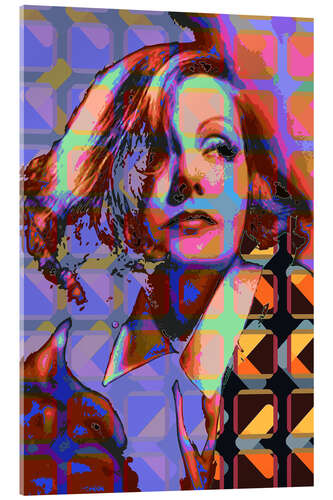 Acrylglasbild Pop Art Greta Garbo