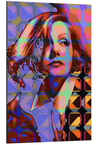 Aluminium print Pop Art Greta Garbo