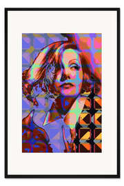 Gerahmter Kunstdruck Pop Art Greta Garbo