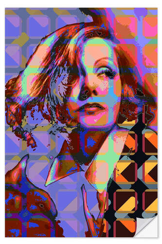 Wall sticker Pop Art Greta Garbo