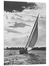 Foam board print Sailboat off Shore