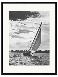 Framed art print Sailboat off Shore