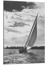 Magnettafel Segelboot vor der Küste