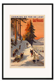 Gerahmter Kunstdruck Die Vogesen, Chemins de Fer de l'Est, 1912