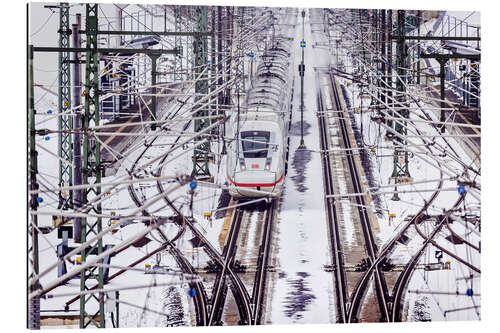 Gallery print ICE at Merklingen Station Swabian Alb, Germany