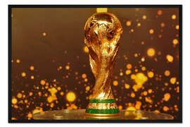 Gerahmter Kunstdruck FIFA WM Pokal