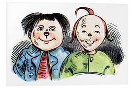 Hartschaumbild Max und Moritz
