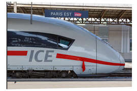Magnettafel ICE im Pariser Bahnhof Est, Frankreich