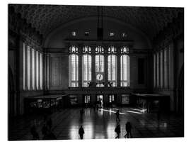 Magnettafel Hauptbahnhof in Leipzig, Deutschland
