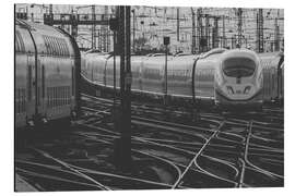 Magnettafel ICE am Hauptbahnhof Frankfurt am Main, Deutschland