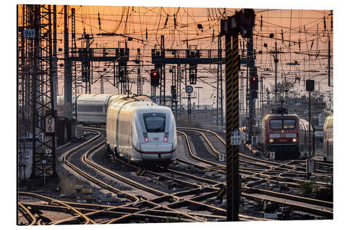 Aluminium print ICE on the Apron, Frankfurt Am Main