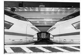 Magnettafel ICE-Loks aneinander gekoppelt in Frankfurt