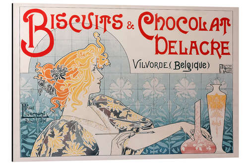 Cuadro de aluminio Vintage Biscuits & Chocolat Delacre