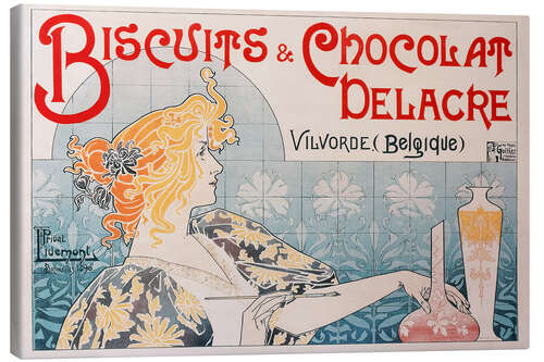 Obraz na płótnie Vintage Biscuits & Chocolat Delacre