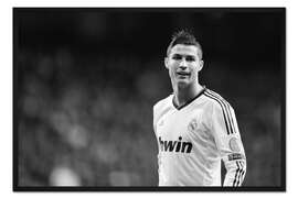 Gerahmter Kunstdruck Cristiano Ronaldo, Champions League, Madrid, Spanien