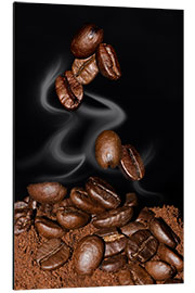 Aluminium print Coffee Beans (Coffea arabica)