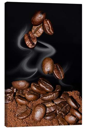 Tableau sur toile Coffee Beans (Coffea arabica)