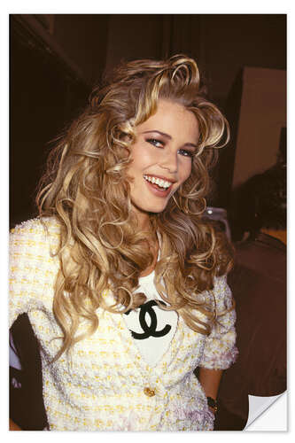 Wall sticker Topmodel Claudia Schiffer