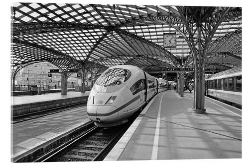 Acrylic print ICE 3, Cologne Main Station, Germany