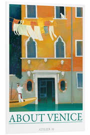 Foam board print About Venice, Italian Travel Landscapes