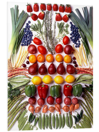 Foam board print Mix of Fruits and Vegetables