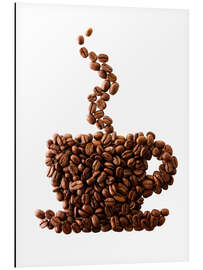 Magnettafel Kaffeebohnentasse