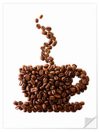 Selvklæbende plakat Coffee Bean Mug