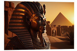 PVC print Tutankhamun With the Pyramids of Giza