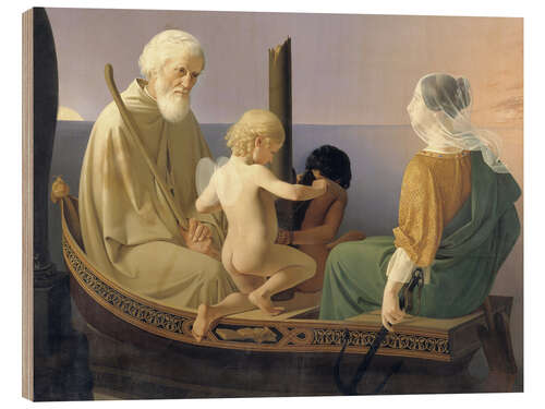 Wood print Old Age, Series "The Four Ages of Man"