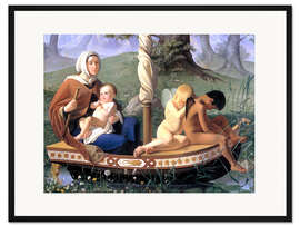 Gerahmter Kunstdruck Die Kindheit, Serie "Die vier Lebensalter des Menschen"