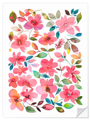 Sticker mural Flower Potpourri