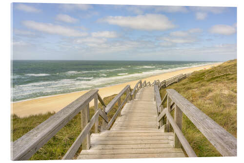 Acrylic print Path to the Beach in Wenningstedt