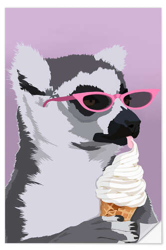 Sisustustarra Jugdy Icecream Lemur