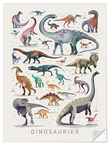 Wall sticker Dinosaurs I (German)