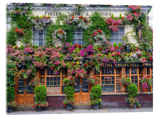 Acrylglasbild Der Churchill Arms Pub