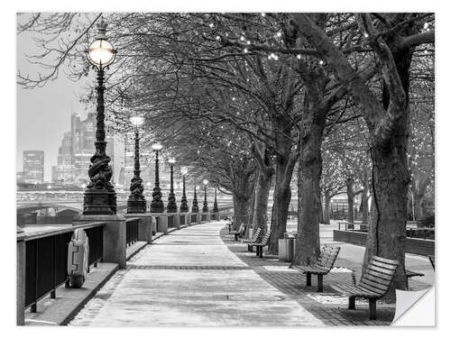 Wall sticker Promenade Along the River Thames