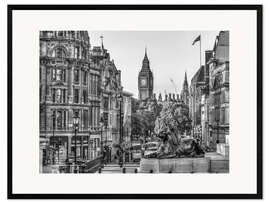 Plakat artystyczny premium w ramie Trafalgar Square, London