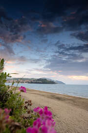 Magnettafel Sonnenuntergang an der Amalfiküste Italiens