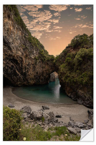 Vinilo para la pared Spiaggia dell'Arcomagno, Calabria